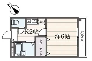ハイツレインボー【2階】の間取り