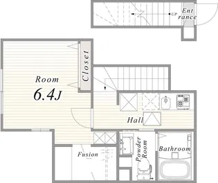 CITY COURT 四谷坂町【2階】の間取り