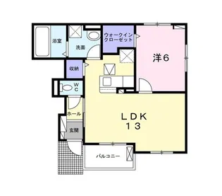 エトワール寺田I【1階】の間取り