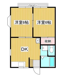 スカイハイツ門井II【1階】の間取り
