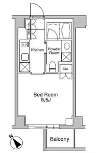プラウドフラット南青山【4階】の間取り