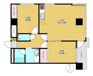 グリーン大山東館【3階】の間取り