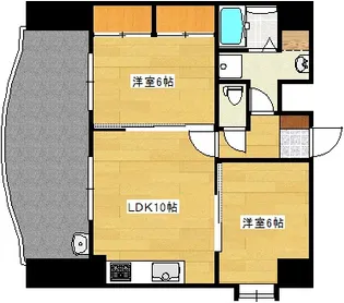 広島県広島市西区楠木町1【マンション】の間取り