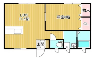 メゾンサウスA【2階】の間取り