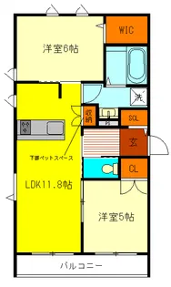 アーバンパレス北町【2階】の間取り