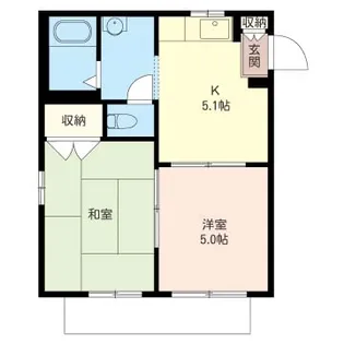 ヴィラ伊勢原【1階】の間取り