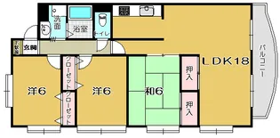 ロイヤルガーデン【5階】の間取り