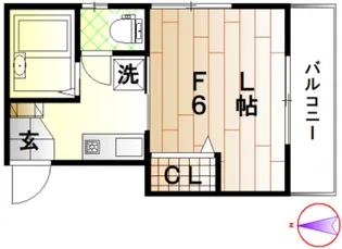 東京都中野区大和町1【アパート】の間取り