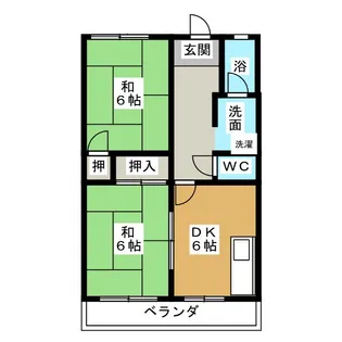 緑ハイツ【3階】の間取り