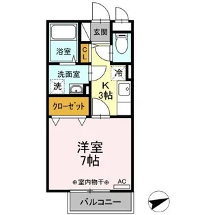 グランフィールドIII【2階】の間取り