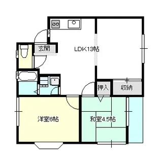 レティシア関I【2階】の間取り