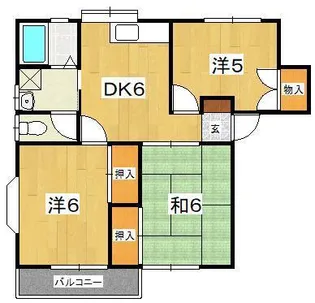 3DKの間取り画像