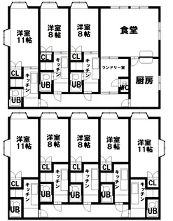 新潟県胎内市つつじが丘下315-205バウハウス【1階】の間取り