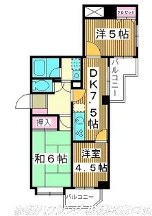 グリーンフィールド大山【9階】の間取り