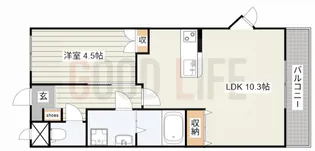 兵庫県小野市中町【アパート】の間取り
