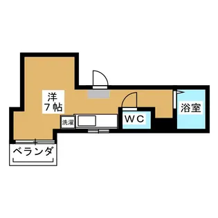 1Rの間取り画像