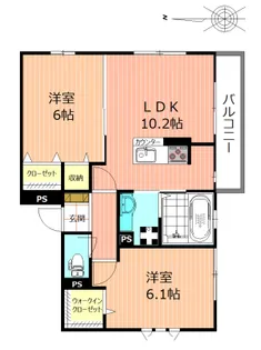 ナジュム【3階】の間取り