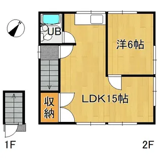 富田町朝田店舗【2階】の間取り
