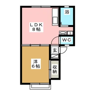 パナハイツ扇寿【2階】の間取り