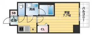 レジュールアッシュ大阪城WEST【11階】の間取り
