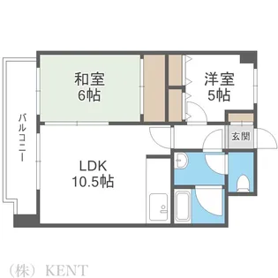 シャンボール大通第2【7階】の間取り