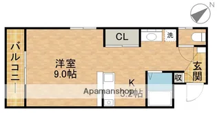 サンライフ鴨江【1階】の間取り