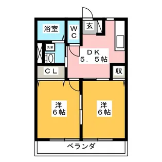 マリーンハイム【1階】の間取り