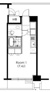 カスタリア芝公園【9階】の間取り