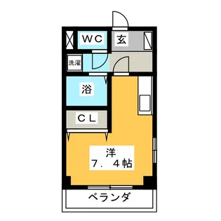 グランデージASAHI【2階】の間取り