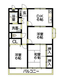 3DKの間取り画像