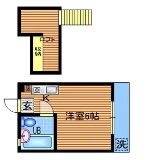 ステージ境南B【2階】の間取り