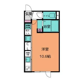 GLAMB3 道明町II【2階】の間取り