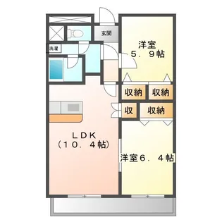 ステージア日進【7階】の間取り