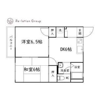 リバーサイド大竹B【1階】の間取り