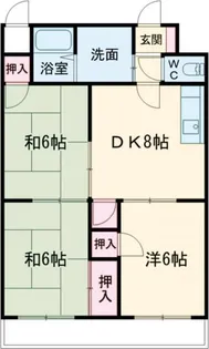 アベニュー黒崎【2階】の間取り