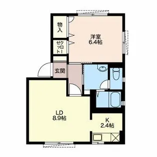 カーサF【1階】の間取り