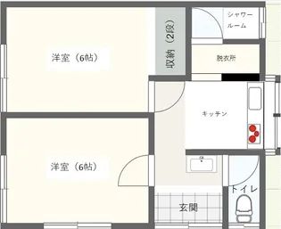 宮内アパート【1階】の間取り