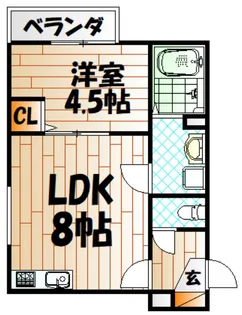platino片野【1階】の間取り