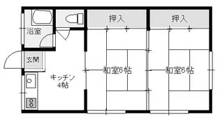 さかえ荘【2階】の間取り