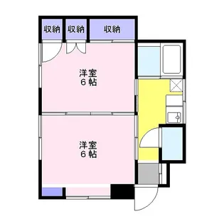 中原コーポラス【1階】の間取り