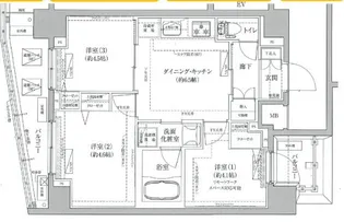 ティモーネプレミアムノルド亀戸【9階】の間取り