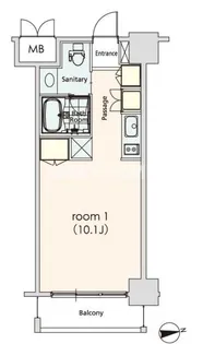 カスタリア芝公園【5階】の間取り