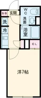 コンポジット品川戸越【1階】の間取り
