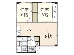 広島県広島市東区牛田本町3【マンション】の間取り