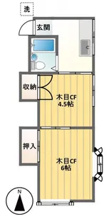 リバティハウス【2階】の間取り