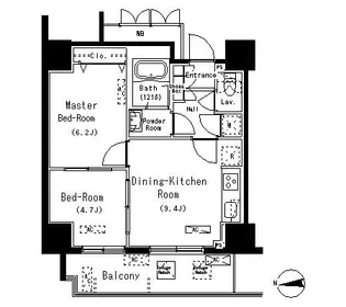 パークアクシス元浅草ステージ【6階】の間取り