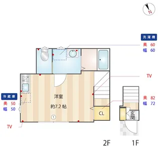 1Rの間取り画像