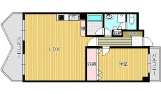 ベクヴァーム八幡【4階】の間取り