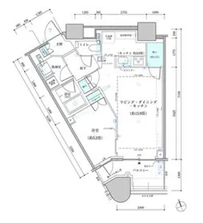 東京都中央区勝どき4【マンション】の間取り