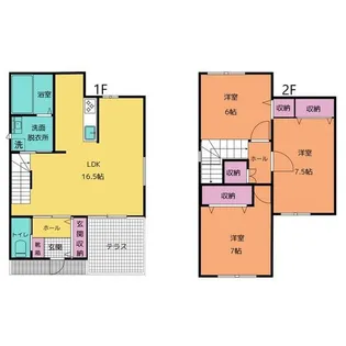 熊本県熊本市東区広木町【一戸建】の間取り